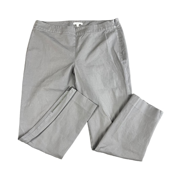 Eileen Fisher Pants - Eileen Fisher women’s grey zipper hem detail pants SZ S